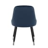 Glam Dining Chair Blue Velvet