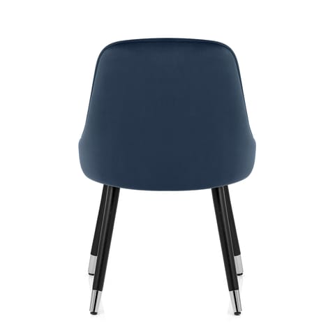 Glam Dining Chair Blue Velvet