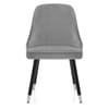 Glam Dining Chair Grey Velvet