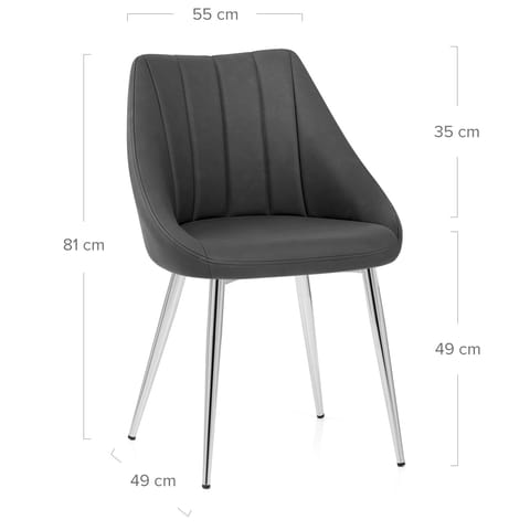 Tempo Dining Chair Charcoal