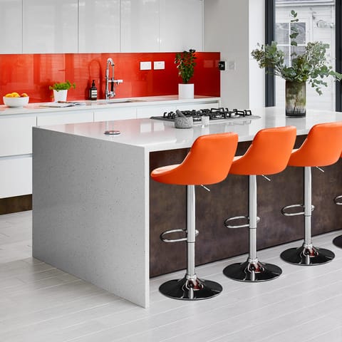 Stitch Bar Stool Orange