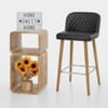 Pacific Wooden Stool Black