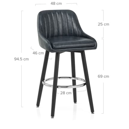 Hamilton Bar Stool Antique Slate Dimensions