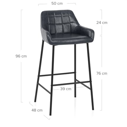 Falcon Stool Antique Slate Dimensions