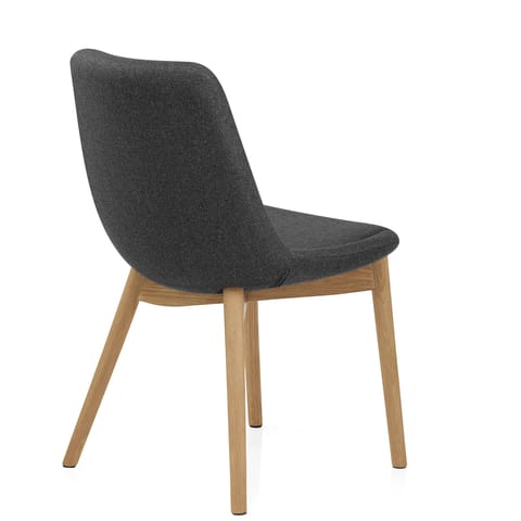 Kobe Dining Chair Oak & Charcoal
