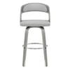 Alicia Grey Wooden Stool