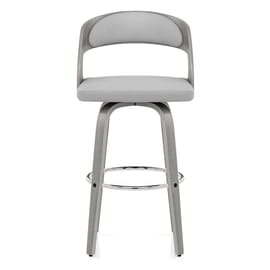Alicia Grey Wooden Stool