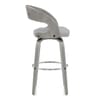 Alicia Grey Wooden Stool