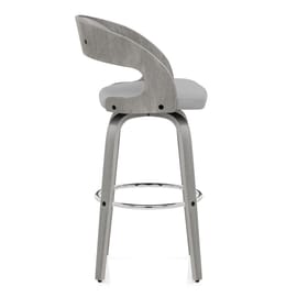 Alicia Grey Wooden Stool