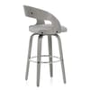 Alicia Grey Wooden Stool