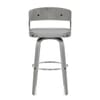 Alicia Grey Wooden Stool
