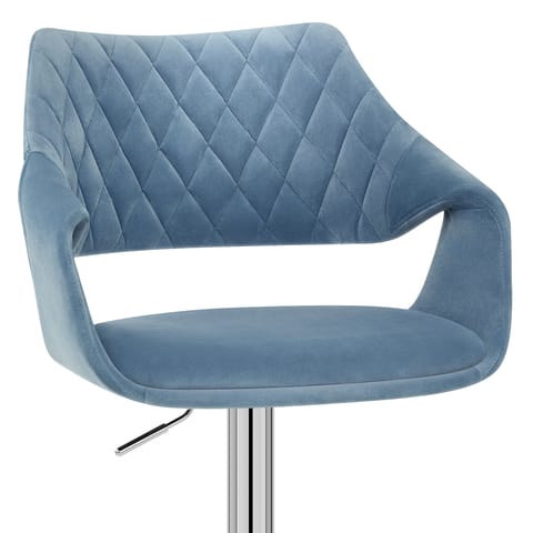 Fairfield Bar Stool Blue Velvet