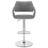 Fairfield Bar Stool Grey Velvet