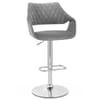 Fairfield Bar Stool Grey Velvet
