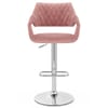 Fairfield Bar Stool Pink Velvet