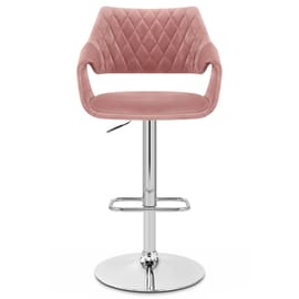 Fairfield Bar Stool Pink Velvet