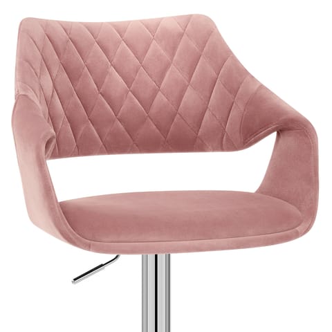 Fairfield Bar Stool Pink Velvet