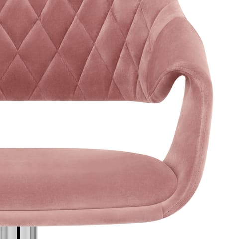 Fairfield Bar Stool Pink Velvet