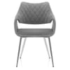 Fairfield Chrome Chair Grey Velvet