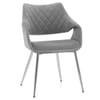 Fairfield Chrome Chair Grey Velvet
