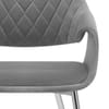 Fairfield Chrome Chair Grey Velvet