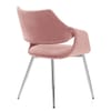 Fairfield Chrome Chair Pink Velvet