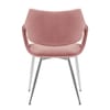 Fairfield Chrome Chair Pink Velvet
