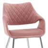 Fairfield Chrome Chair Pink Velvet