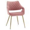 Fairfield Gold Chair Pink Velvet