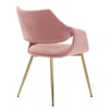 Fairfield Gold Chair Pink Velvet