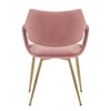 Fairfield Gold Chair Pink Velvet