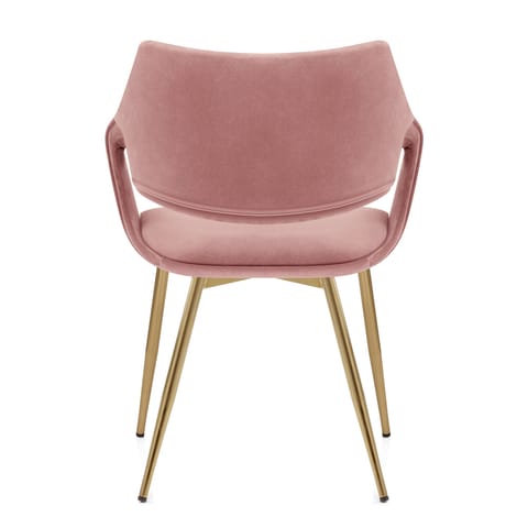 Fairfield Gold Chair Pink Velvet