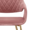 Fairfield Gold Chair Pink Velvet