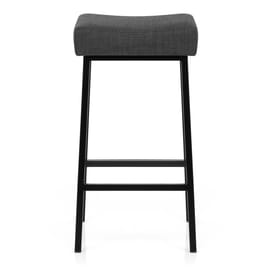 Uno Bar Stool Charcoal Fabric