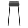 Uno Bar Stool Charcoal Fabric