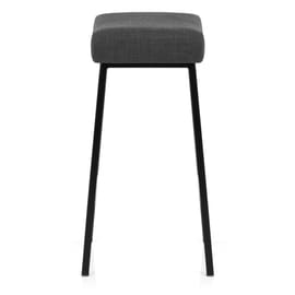 Uno Bar Stool Charcoal Fabric