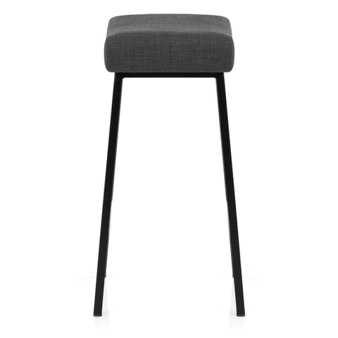 Uno Bar Stool Charcoal Fabric