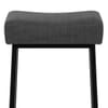 Uno Bar Stool Charcoal Fabric