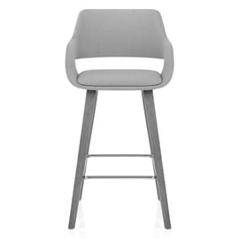 Nappa Bar Stool Grey Fabric