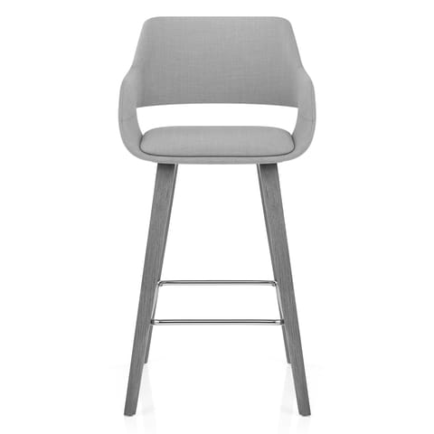Nappa Bar Stool Grey Fabric