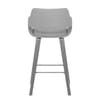 Nappa Bar Stool Grey Fabric