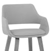 Nappa Bar Stool Grey Fabric