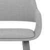 Nappa Bar Stool Grey Fabric