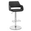 Nuevo Bar Stool Charcoal Fabric