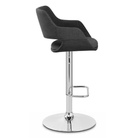 Nuevo Bar Stool Charcoal Fabric