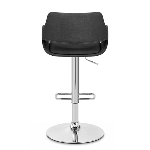 Nuevo Bar Stool Charcoal Fabric
