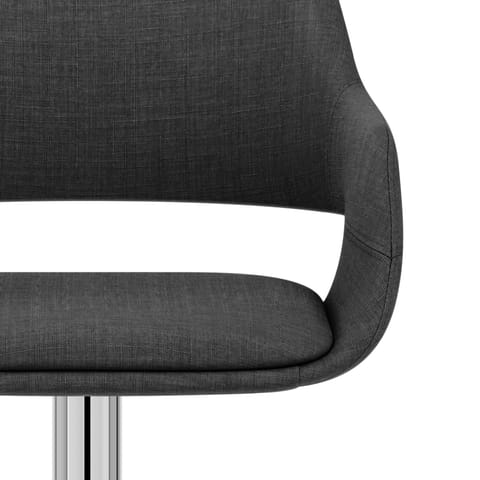 Nuevo Bar Stool Charcoal Fabric