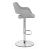 Nuevo Bar Stool Grey Fabric