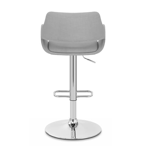 Nuevo Bar Stool Grey Fabric