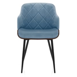 Dakota Dining Chair Blue Velvet